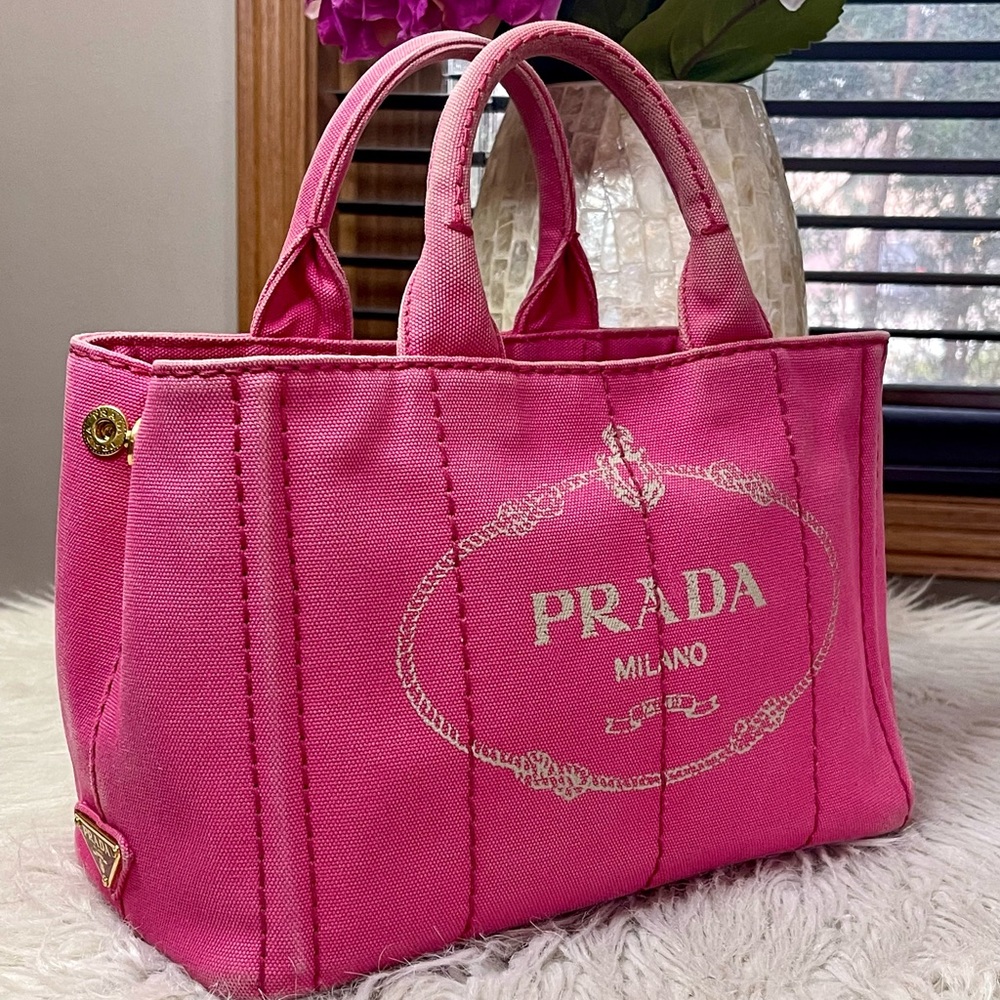 SOLD❌Authentic PRADA Canapa Logo Bag - Picture 14 of 15